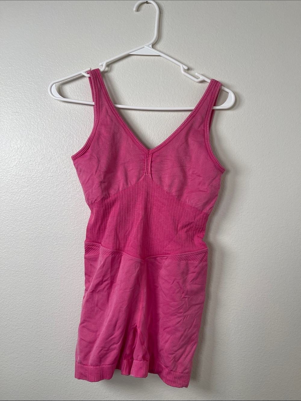 Women's Pink One-Piece Active Romper